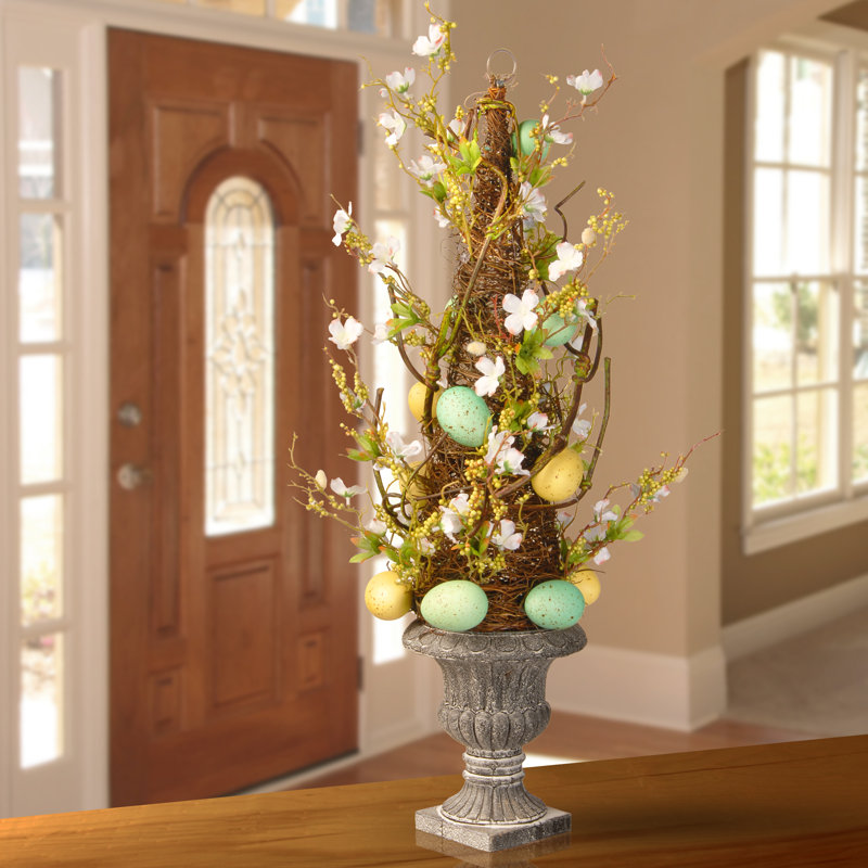 National Tree Co. Easter Potted Cone Topiary in Urn & Reviews Wayfair